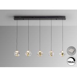 ZARIA- LAMP 5L- NEGRO/ORO/TRANSP DIM