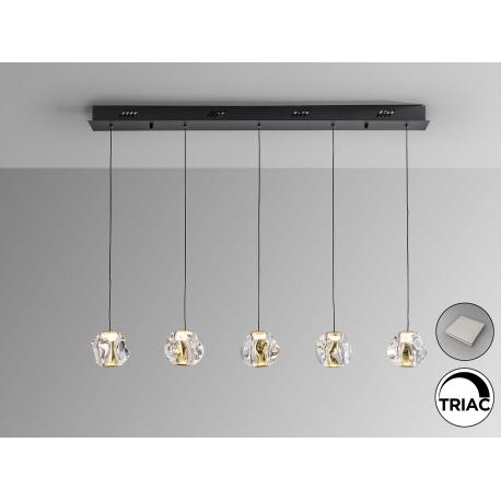 ZARIA- LAMP 5L- NEGRO/ORO/TRANSP DIM
