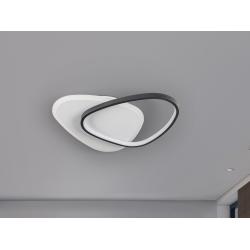 ROMO- PLAFON-APLIQUE BLANCO-NEGRO