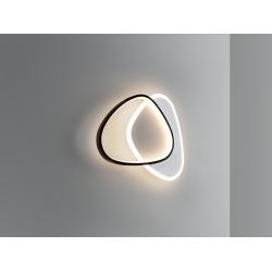 ROMO- PLAFON-APLIQUE BLANCO-NEGRO