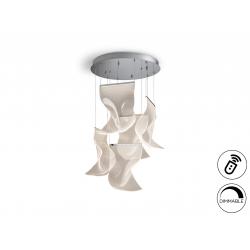 VELOS- LAMPARA 5L CROMO DIM