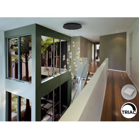 ILIADA- LAMPARA 13L NEGRO-ORO D70