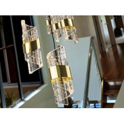 ILIADA- LAMPARA 13L NEGRO-ORO D70