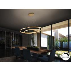 LAMPARA GRANDE·ELIPSE· ORO DIM