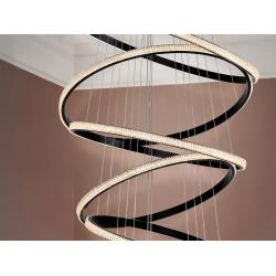 RING-LAMP 8 AROS NEGRO 3000K DIMABLE