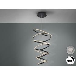 RING-LAMP 8 AROS NEGRO 3000K DIMABLE