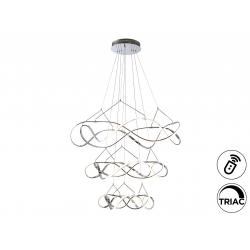 MOLLY-LAMPARA 3 AROS 110D CROMO DIM