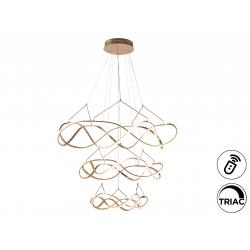 MOLLY-LAMP 3 AROS 110D ORO ROSA DIM