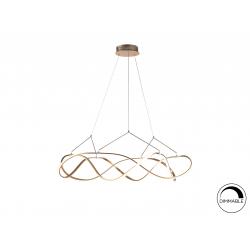 LÁMPARA LED ·MOLLY· 110Ø ORO ROSA