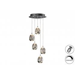 ROCIO- LAMPARA 5L CROMO 30D DIMABLE