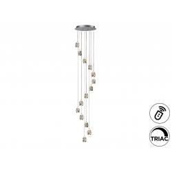ROCIO-GRAN LAMP 14L CROMO 5M DIMABLE