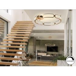 COLETTE-PLAFON LED Ø80 ORO ROSA
