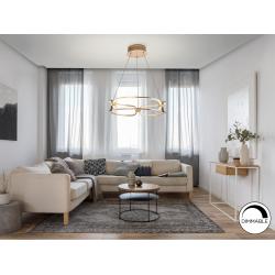 COLETTE-LAMPARA LED Ø47 ORO ROSA