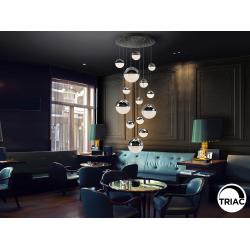 SPHERE-LAMPARA 14L CROMO D60 DIMABLE