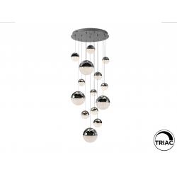 SPHERE-LAMPARA 14L CROMO D60 DIMABLE