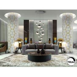 SPHERE-LAMP 14L CROMO D60 H500 DIMABLE