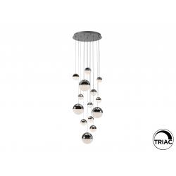 SPHERE-LAMP 14L CROMO D60 H500 DIMABLE