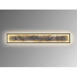 STONE-APLIQUE/PLAFON LED CCT -NEGRO L100
