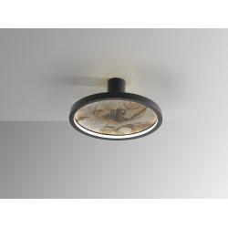 STONE- APLIQUE/PLAFON LED CCT-NEGRO D30