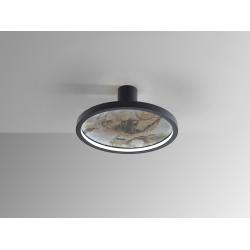 STONE- APLIQUE/PLAFON LED CCT-NEGRO D30