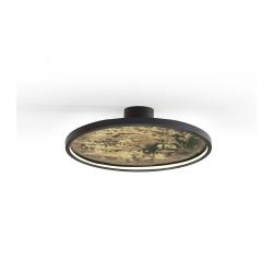 STONE- APLIQUE/PLAFON LED CCT- NEGRO D60