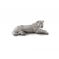 FIGURA PEQUEÑA ·LEONA· PLATA