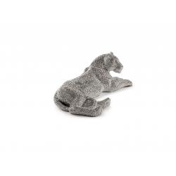 FIGURA PEQUEÑA ·LEONA· PLATA