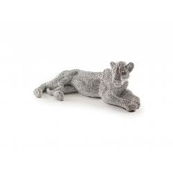 FIGURA PEQUEÑA ·LEONA· PLATA