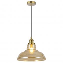 COLGANTE UMBRIA LATÓN - AMBAR 1 X 60W E-27