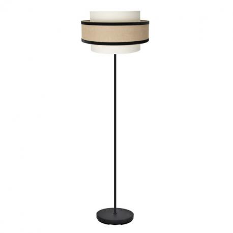 Pie Salon Cornalina 1xe27 Beis/negro 166x40x40cm