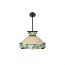 Colgante Constantinopla 1xe27 Beis/verde Regx40x40cm