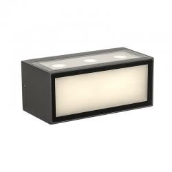 CANCUN APLIQUE LED IP65 10,5W 3000K GRIS OSCURO