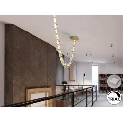 ZARIA II- LAMPARA 29L- ORO/TRANSP DIM
