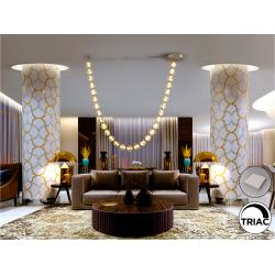 ZARIA II -LAMPARA 29L- BRONCE/AMBAR DIM
