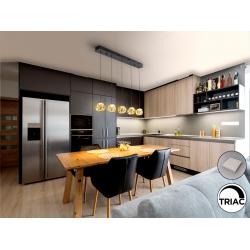 ZARIA- LAMP 5L- NEGRO/BRONCE/AMBAR DIM
