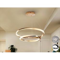 ORBITAS- LAMPARA 2 AROS ORO