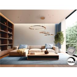 ORBITAS-LAMPARA 3 AROS ORO