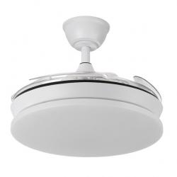 Ventilador Dc Tridente Mini 59w Blanco 4aspas Desp. 91d 6980lm Reg.intensidad Remoto+temporizador+memoria 3000-4000-6000k
