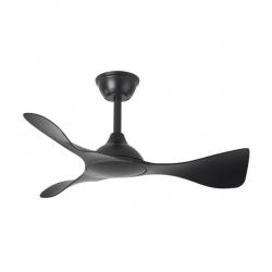Ventilador Dc Caiman 36w 3600lm Negro 89d 3aspas 6vel 3000-4500-6500k Remoto+reg.intensidad+memoria+temporizador