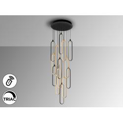 COLETTE-LAMP 14L NEGRO-ORO ROSA DIM