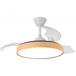 VENTILADOR DE TECHO DC CORCEGA BLANCO-HAYA 45W LED 6000 LM REGULABLE + APP