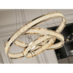 LORIAN- LAMPARA 3 AROS DORADO BRILLO