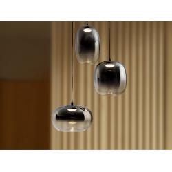 ONICE- LAMPARA 3L NEGRO-SMOKE D30