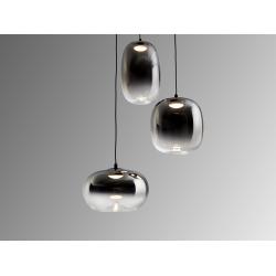 ONICE- LAMPARA 3L NEGRO-SMOKE D30