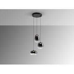ONICE- LAMPARA 3L NEGRO-SMOKE D30