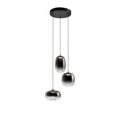 ONICE- LAMPARA 3L NEGRO-SMOKE D30