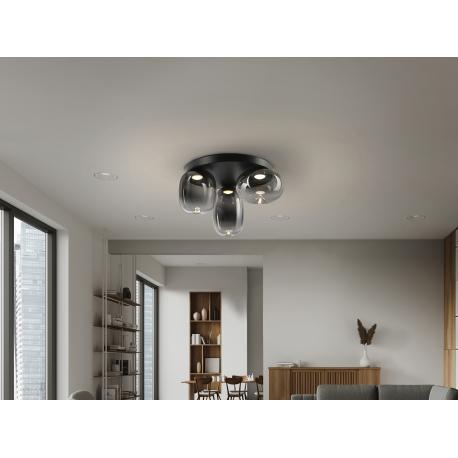 ONICE- PLAFON 3L NEGRO-SMOKE