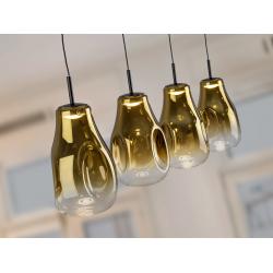 ALEDIS- LAMPARA 4L NEGRO-DORADO