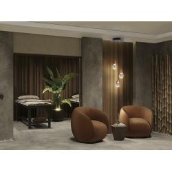 CORINA- LAMPARA 3L NEGRO-COBRE