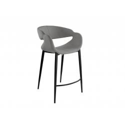 GIRO- TABURETE GRIS CLARO-NEGRO